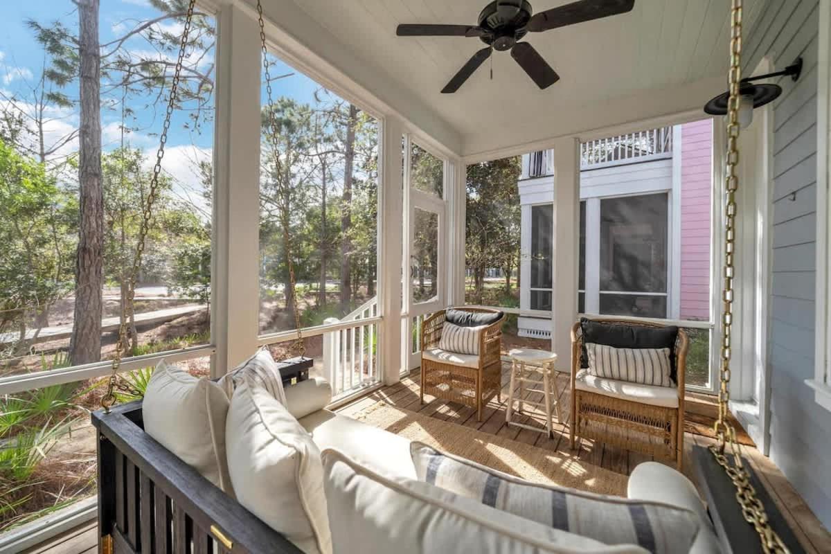 The Birdhouse In Luxury Watercolor Brand New 6 Seat Golf Cart Villa Santa Rosa Beach Eksteriør bilde